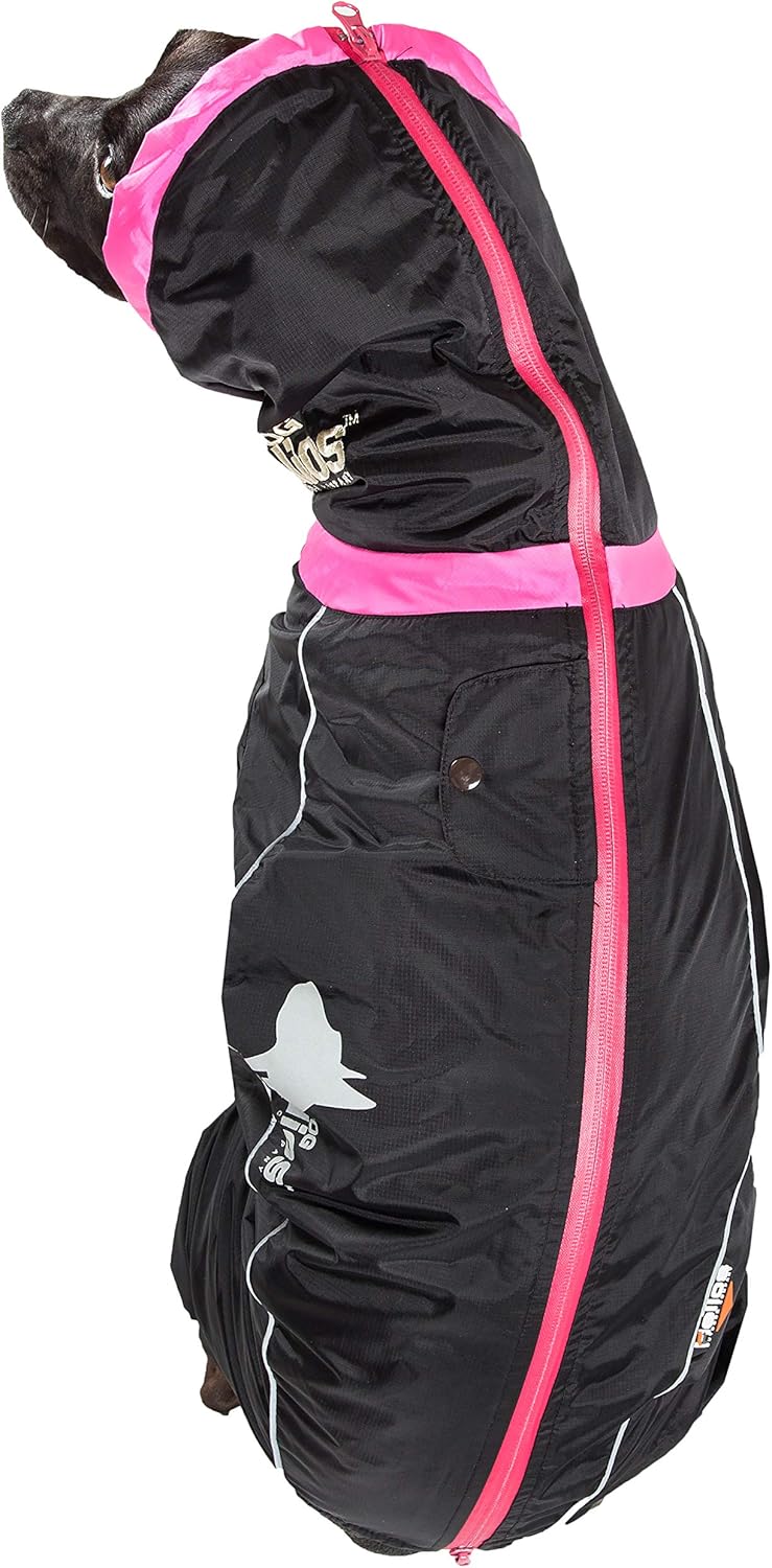 PuTwo DOGHELIOS WeatherKing Windproof Waterproof and Insulated Adjustable Full Bodied Pet Dog Jacket Coat w Heat Retention Technology XSmall Black - Image 4