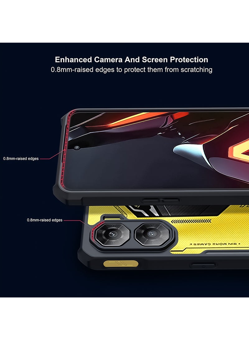 For ZTE Nubia Neo 3 5G Case, Camera Lens Protection Back Cover, TPU+PC Shockproof Bumper Mobile Phone Case, Anti-Yellowing Slim Fit Protective Casing - Image 3