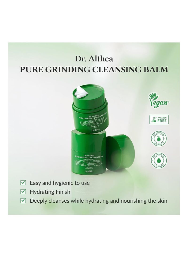 Dr.Althea Pure Grinding Cleansing Balm -Hygienic Grinding Balm, Vegan Formula, Sensitive skin safe, 14 Essential Ingredients, Strong Cleansing Effect, Lightweight, Sorbet Texture - Image 2