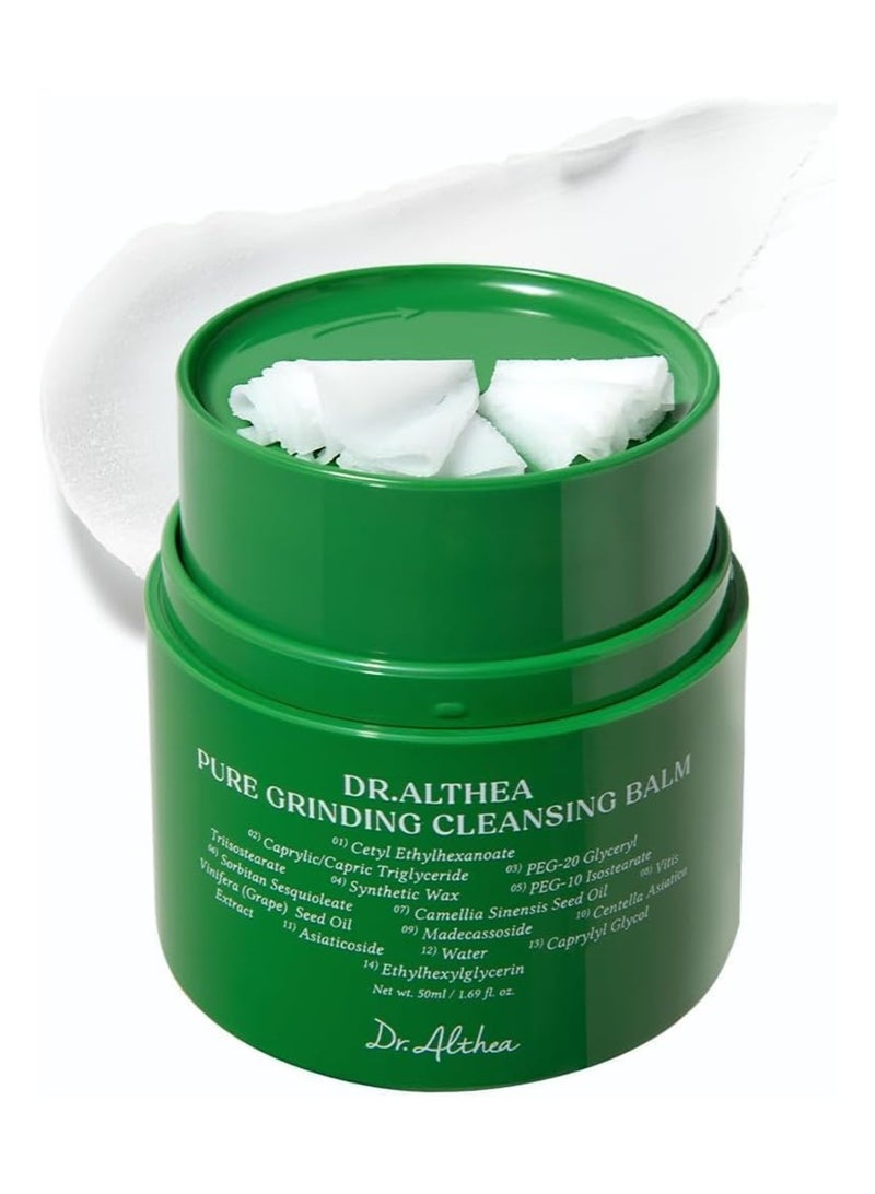Dr.Althea Pure Grinding Cleansing Balm -Hygienic Grinding Balm, Vegan Formula, Sensitive skin safe, 14 Essential Ingredients, Strong Cleansing Effect, Lightweight, Sorbet Texture - Image 1