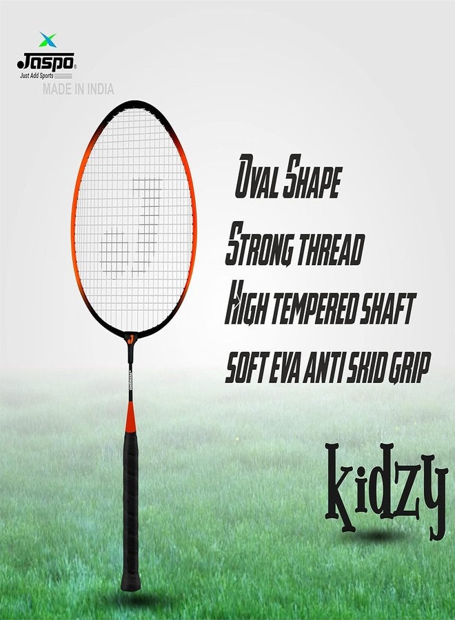 Jaspo Kidzyy Steel Badminton with 3 pc. Plastic Shuttlecock, Carry Bag (Suitable for Kids)-Made in India. (Orange) - Image 2