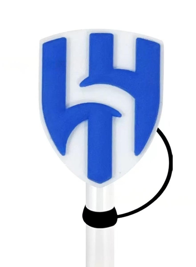Al Hilal S.C Al Hilal logo Portable Coffee Mug Series Silicone Straw Caps Dustproof Straw Plugs