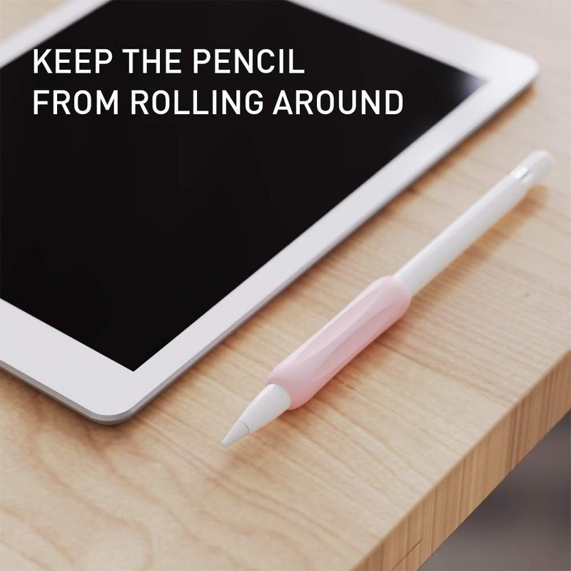 Delidigi Apple Pencil Grip 3 Pack Ergonomic Stylus Grip Silicone Sleeve Accessories Compatible with Apple Pencil 1st and 2nd Generation (White, Pink, Avocado Green) - Image 5