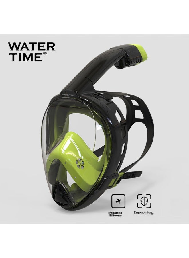 Watertime/shuichuan Diving Mask, Full Dry Snorkel, Swimming And Diving Equipment For Children And Adults - Image 1