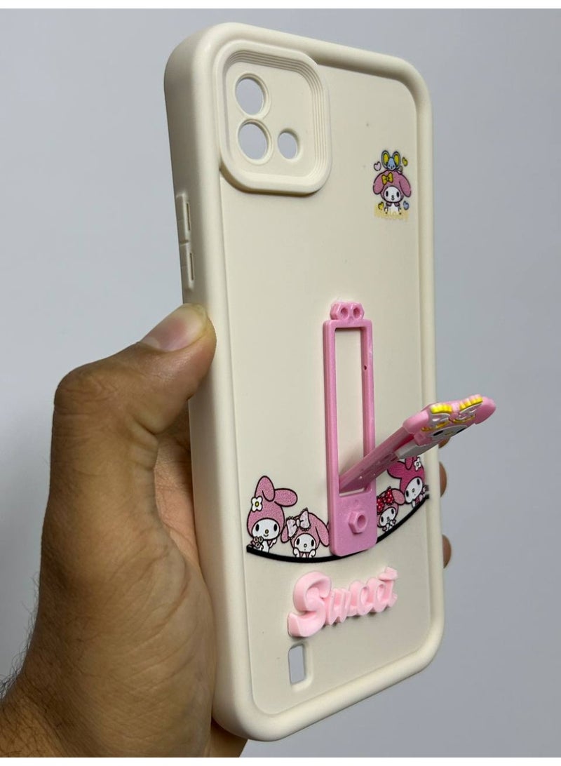 new cartoon-designed back cover with the word "Sweet" on it, compatible with the Realme C11 2021 phone. - Image 1