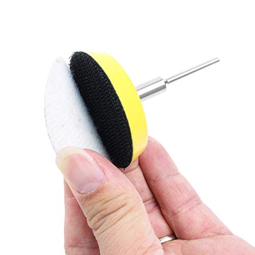 AUTOTOOLHOME 2 Inch Hook and Loop Sanding Pad with 1/8" Mandrel – Replacement Backing Pad for Sanding Discs, Drill & Rotary Tools Air Die Grinder Sander Polishing Pads 9 Pack - Image 4