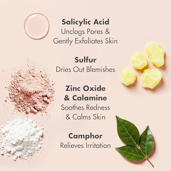 Ebanel Bio Drying Lotion Blemish Spot Solution for Face & Body with Sulfur & Salicylic Acid, Targets Pimples & Zits, Helps Clear Pores and Reduce Surface Blemishes Overnight - Image 4