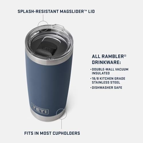 YETI Rambler 20 oz Tumbler, Stainless Steel, Vacuum Insulated with MagSlider Lid, Beekeeper - Image 2