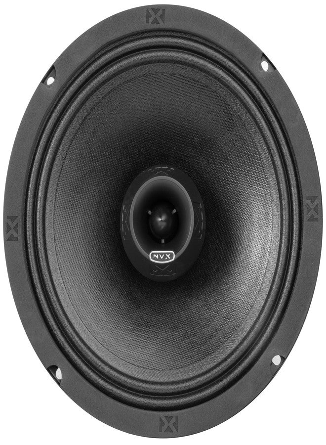 NVX® VPRO8 8" Premium Loudspeaker, 550W Max, 275W RMS, 4-Ohm, 1.5" Voice Coil, Pro Audio Coaxial with Bullet Tweeter, Water Resistant, Easy to Install in Cars/Trucks/Motorcycles (1-Speaker) - Image 2