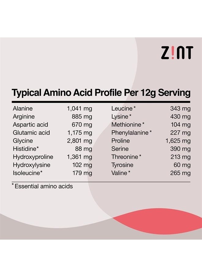 Zint - Collagen Peptides Powder: Paleo & Keto Certified - Granulated Collagen Hydrolysate Types I & III for Enhanced Absorption - Enzymatically Hydrolyzed Protein for Women & Men, 16 oz - Image 1