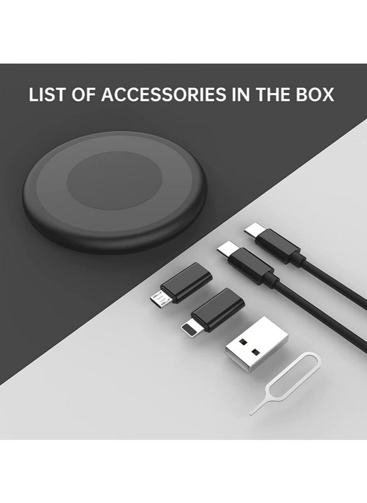 Generic - Multifunctional Fast Charging Cable Adapter Kit 60W - Type C to Micro & Lightning - USB Type C to Micro Data Cables & Converter Head - USB Type C to Lightning - Built-in Phone Holder - Compatible with iPhone 11 Pro Max, 12 Pro Max, XS Max, 13 Pro Max, 14 Pro Max, iPad, Samsung, OnePlus, Mi, Oppo, Vivo, YQ - SIM Ejector Tool & Tray Pin - 2 Nano SIM Card Slots & 1 Micro SIM - Multifunctional Charging & Data Cables with Storage Box. - Storage Box Used as Phone Holder - Compatible with Lightning Devices - Type C & Micro & Lightning Connector Connector & Adapter Kit - - Image 1
