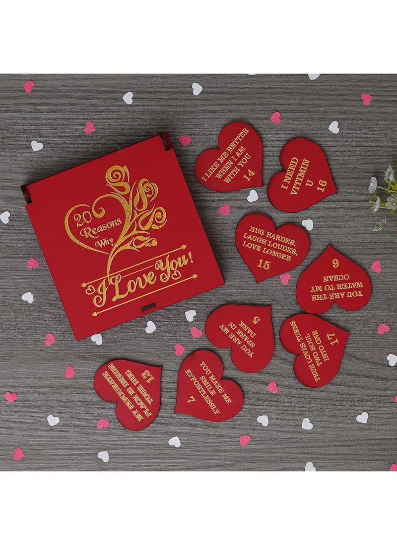 Webelkart Webelkart Premium I love You Greetings Cards for Couples Love Gift Box 20 Cards with Reasons Why I Love You in Message BoxValentines Day Gift For Girlfriend I Love You Gifts  - Image 2