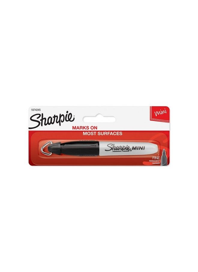 Sharpie - Mini Permanent Marker Black Keychain Black - Image 1
