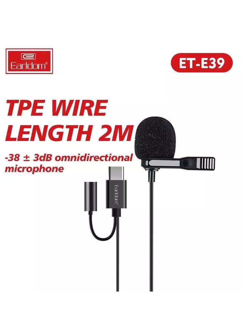 Earldom ET-E39 C-Type Condenser Wired Microphone For Professional Audio Recording - Image 2