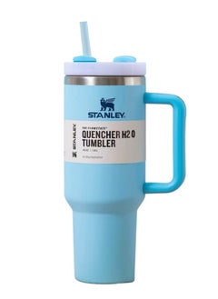 H2.0 stainless steel vacuum thermal insulation cylinder with suction tube cover, apply to water, iced tea or coffee, juice, etc.