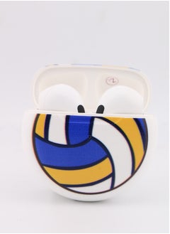 AMBERJACK Wireless Bluetooth 5.1 Volleyball Design Earphones Headset In Ear Stereo Earbuds Creative Gift  - Image 1