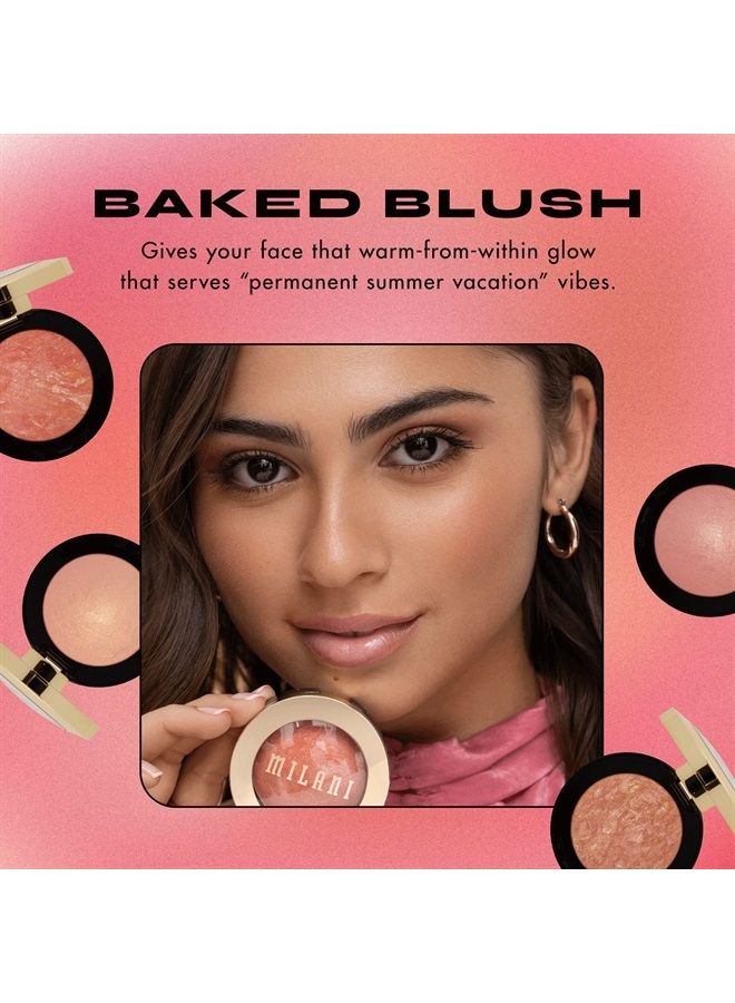 MILANI Baked Blush - Luminoso (0.12 Ounce) Cruelty-Free Powder Blush - Shape, Contour & Highlight Face for a Shimmery or Matte Finish - Image 3