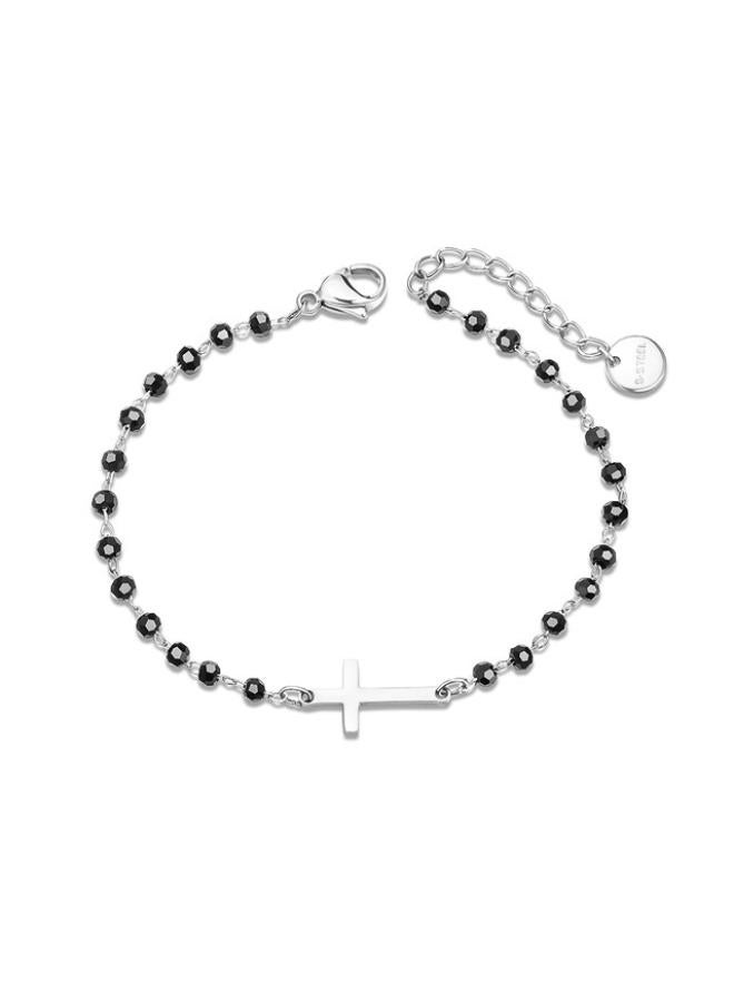 Stainless Steel Jewelry Clover Bracelet Female Simple Couple Bracelet Rose Gold Bracelet Niche 