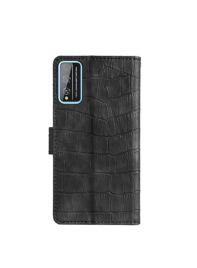 The Bros Phone Case For Honor Play 4T Pro Skin Feel Crocodile Texture Magnetic Clasp PU Leather Phone Phone Case - Image 3