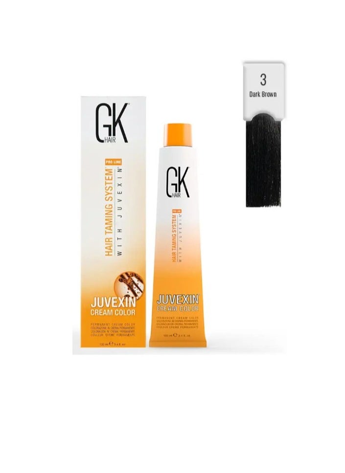 GK Hair GK Hair Color - 3 Dark Brown  - Image 1