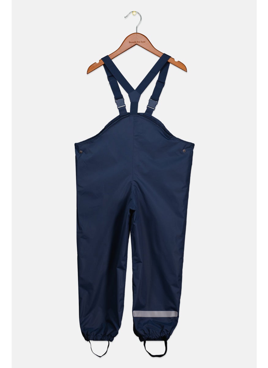 Tchibo Kids Boy Graphic Print With Suspender Thermal Pants, Navy  - Image 2