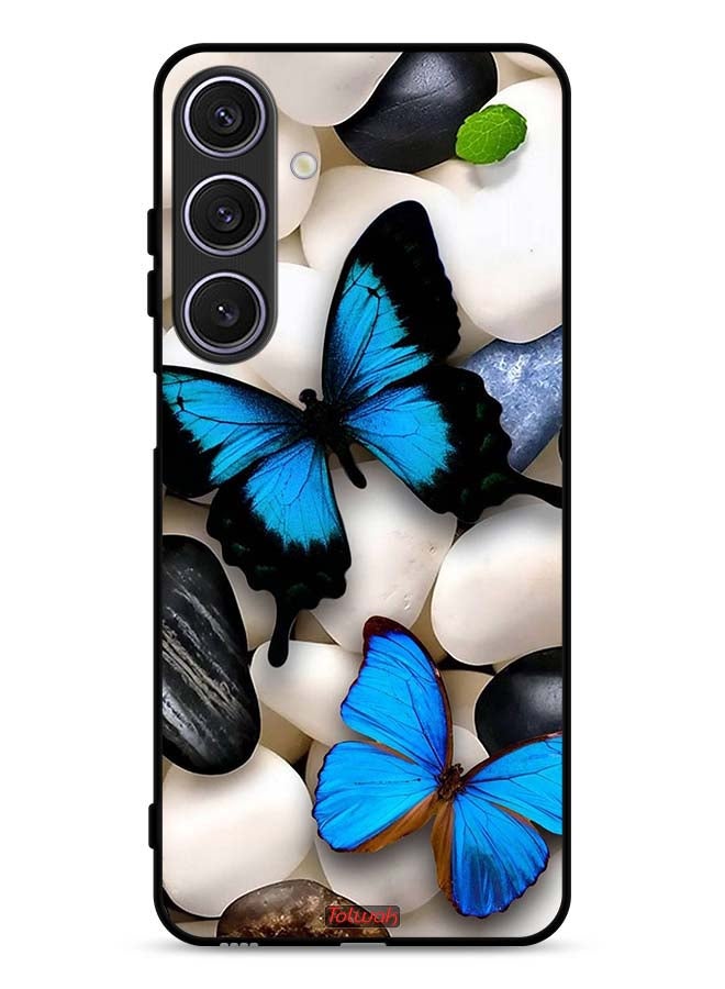Tolwak Samsung Galaxy A17 Protective Case Cover Butterflies On Stones