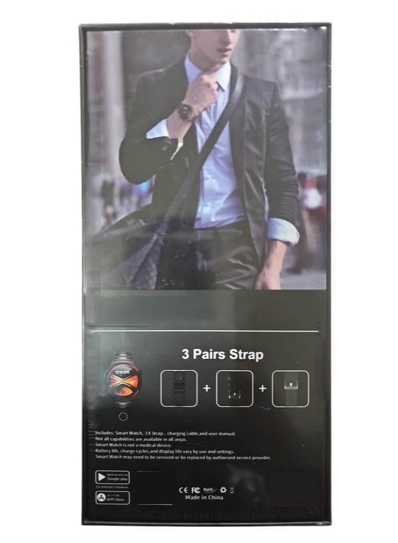 GT5 Plus Smart Watch Amoled Screen Plus 3 Pairs Strap Full Screen  - Image 2