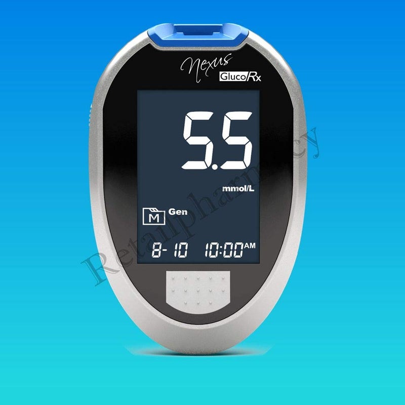 GlucoRx Nexus Glucose Testing Meter Starter Kit 3552718