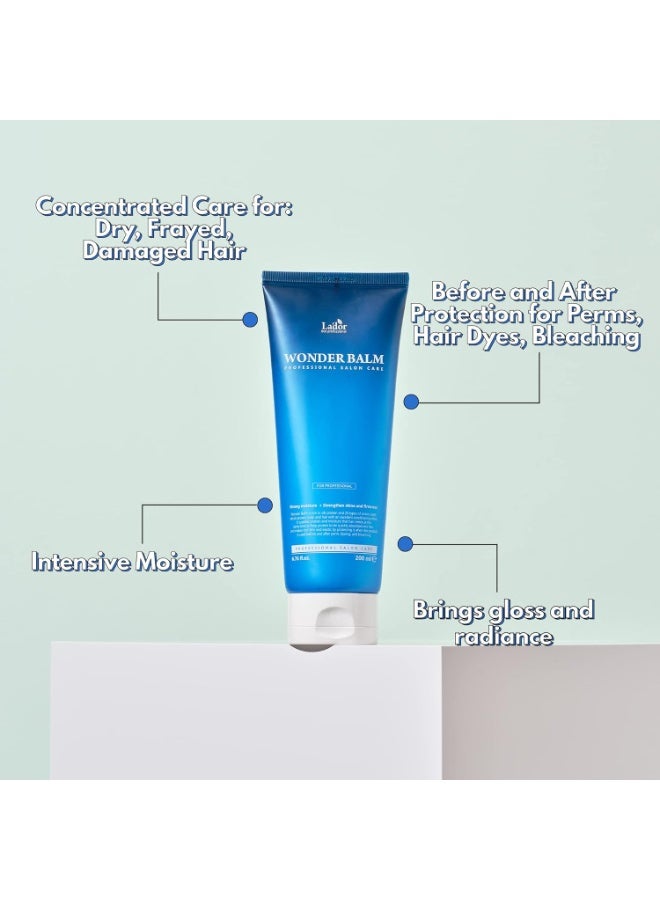 Lador LA'DOR Wonder Balm 200ml Hair Treatment Conditioner Moisturizing Silk Protein Intensely Nourishes Curls With Irreplaceable Substances Restores Softness for Beautiful and Healthy Hair - Image 2