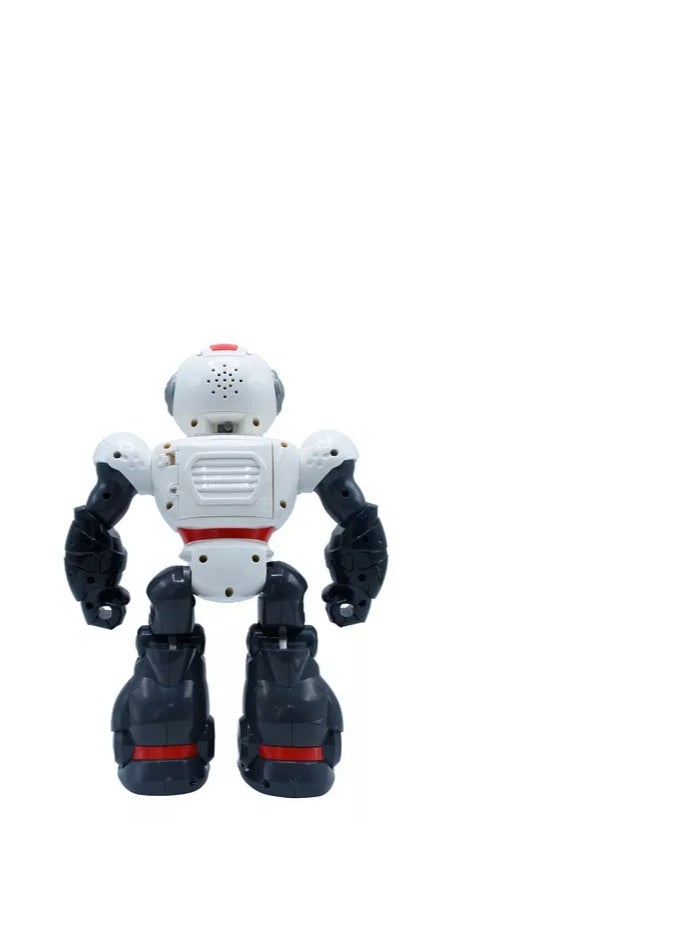 Robot Warrior with armour upper body rotates 360° Robot Toy Sound Cartoon Toy Robot with lights and music  - Image 4