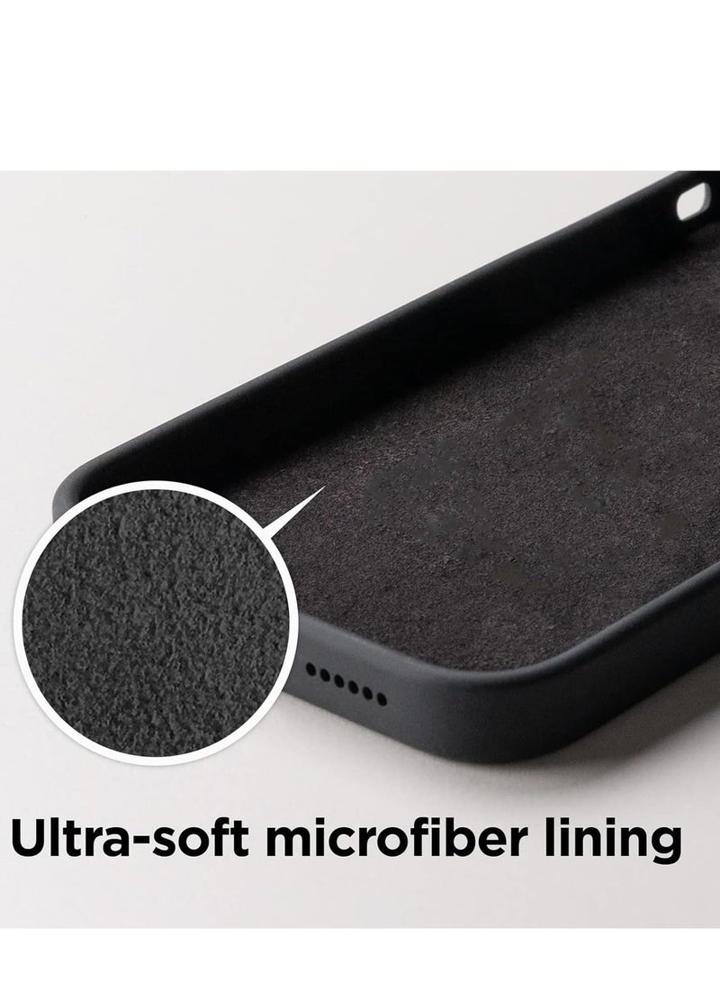 Raxoom [3-in-1] iPhone 15 Pro Max Case Bundle â€“ Black Liquid Silicone Shockproof Cover with 9H Tempered Glass Screen Protector - Image 4