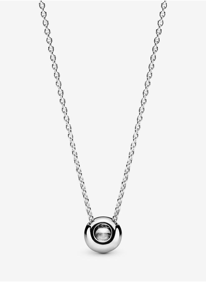Pandora Violet - PANDORA Round Sparkling Halo Necklace with Lobster Clasp in Sterling Silver - Image 1