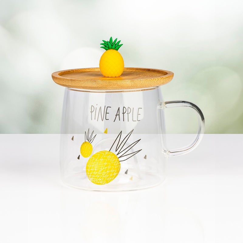 Glass Mug - Pineapple Figure