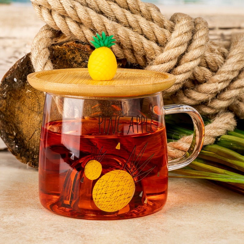 Glass Mug - Pineapple Figure