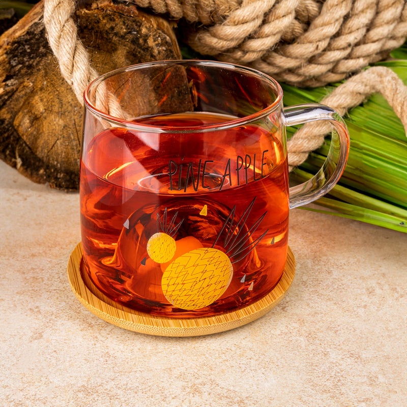 Glass Mug - Pineapple Figure