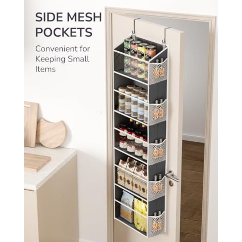 1-Pack Over Door Organizer with 5 Large Pockets 10 Mesh Side Pockets, 44 lbs Weight Capacity Hanging Storage Organizer with for Bedroom Bathroom, RV - Image 5