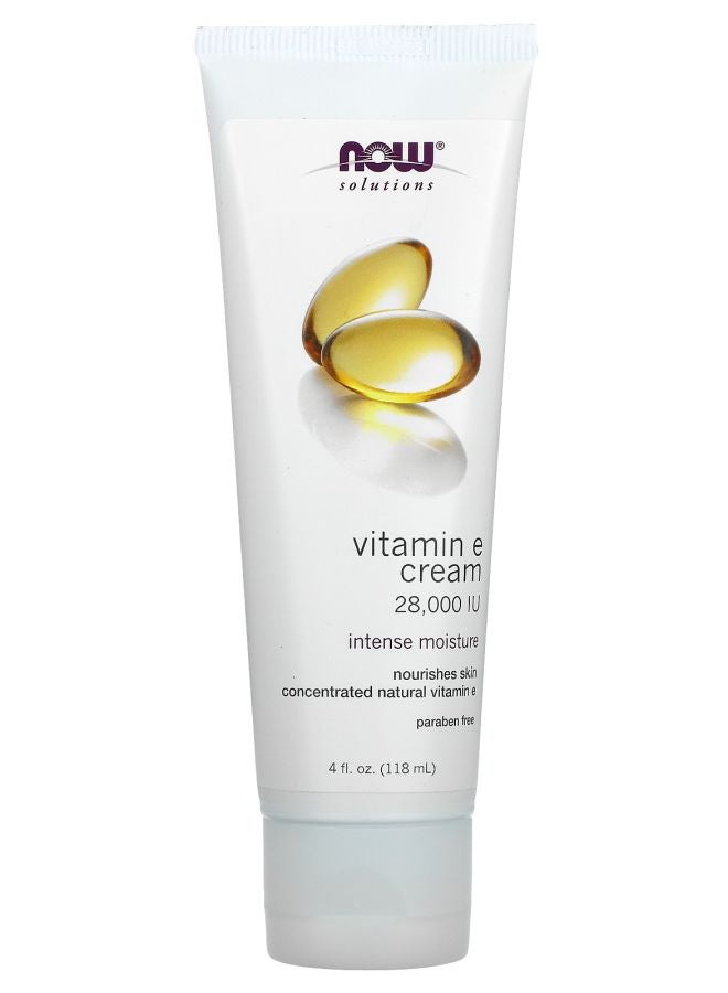 now Solutions Vitamin E Cream 28000 IU 4 fl oz (118 ml)