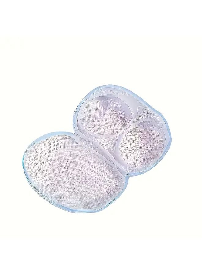 White Heavy Duty Mesh Laundry Bag With Zipper For Bras Underwear Anti Tangle - Image 5