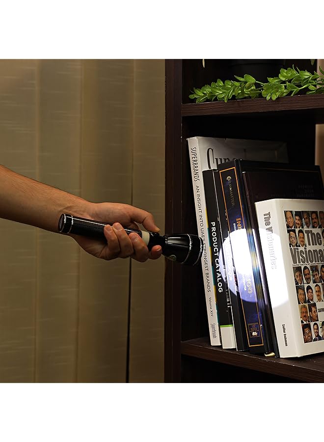 Olsenmark Rechargeable LED Flashlight 4PC Super Bright CREE XPE LED Torch Light 1500 Distance Range Powerful Torch for Camping Hiking Trekking Outdoor. - Image 3