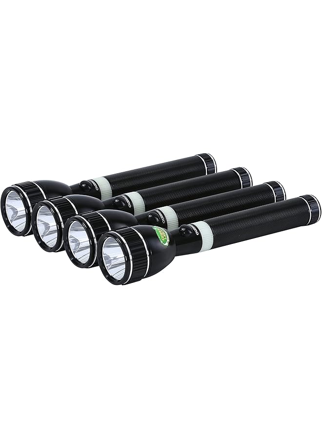 Olsenmark Rechargeable LED Flashlight 4PC Super Bright CREE XPE LED Torch Light 1500 Distance Range Powerful Torch for Camping Hiking Trekking Outdoor. - Image 5