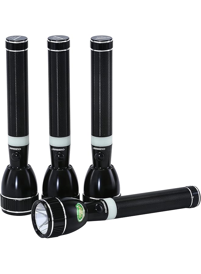 Olsenmark Rechargeable LED Flashlight 4PC Super Bright CREE XPE LED Torch Light 1500 Distance Range Powerful Torch for Camping Hiking Trekking Outdoor. - Image 4