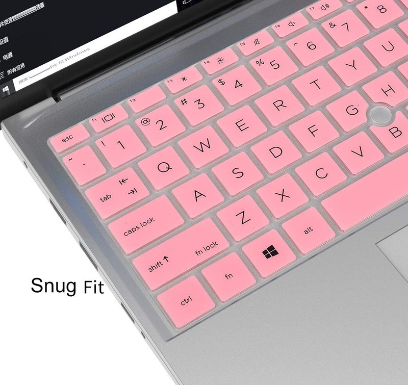 CaseBuy Keyboard Cover for HP EliteBook 840 G7 G8 14" Notebook, HP EliteBook 845 G8 G7 14" Notebook Keyboard Protector Skin Accessories, Pink - Image 4