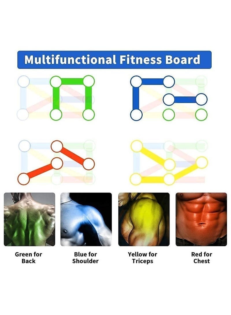 Bukela Push Up Board  Push up Stand Fitness Portable Push Up Board System, 14 in 1 Body Building Exercise Tools Workout Push Up Stands, Push Up Workout Board Training System for Men Women (Black) - Image 3