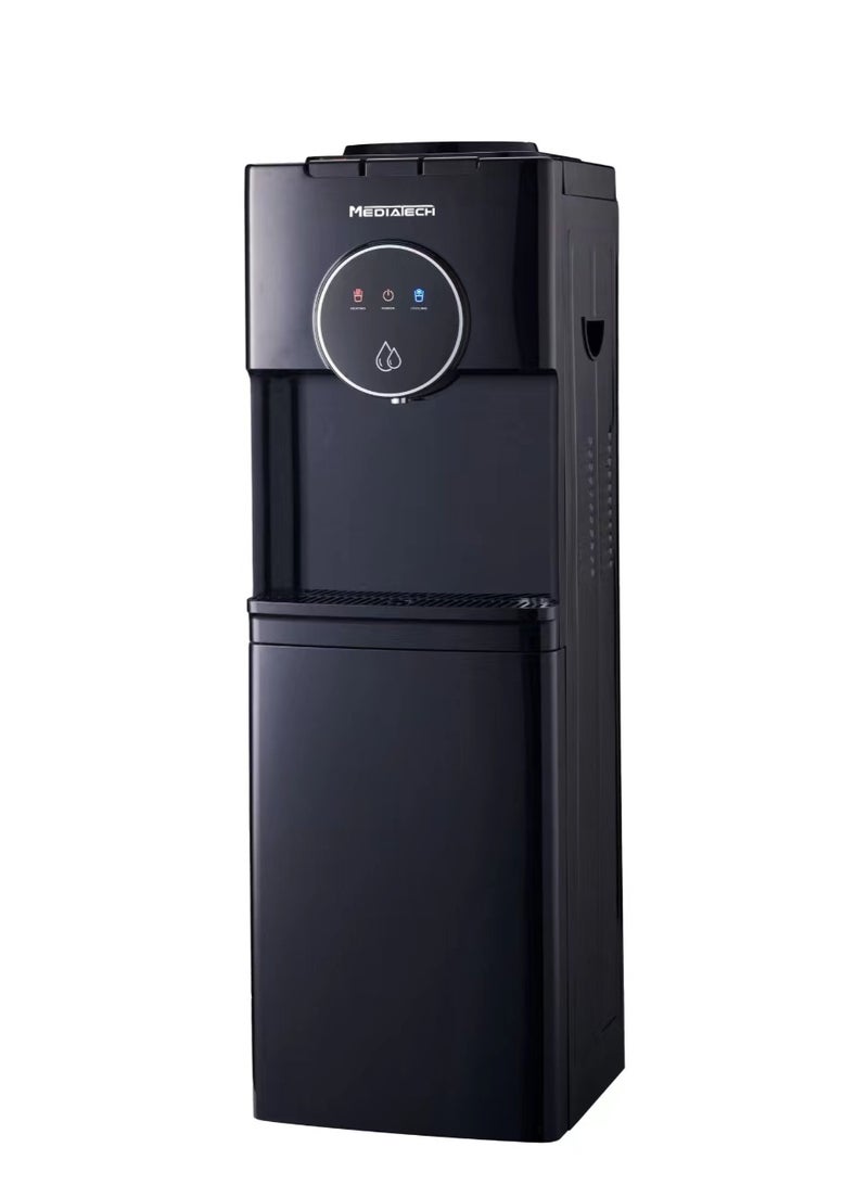 Mediatech Chillo Water Dispenser with Fridge, 3 Taps, Normal Cold and Hot water  -MT-WD2587R - Image 1