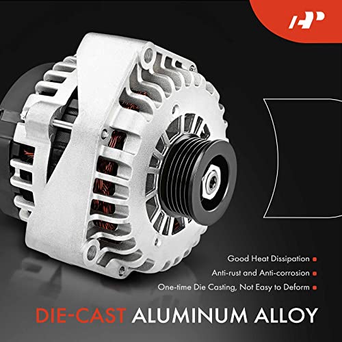 A-Premium Alternator Compatible with Mazda 6 2009 2010 2011 2012 2013 V6 3.7L, CX-9 2007-2015, 12V 110A CW 6-Groove Pulley, Replace# A3TJ2391, CY01-18-300, A003TJ2391, AMT0193, 213-8842, 90-27-3373 - Image 4