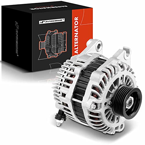 A-Premium Alternator Compatible with Mazda 6 2009 2010 2011 2012 2013 V6 3.7L, CX-9 2007-2015, 12V 110A CW 6-Groove Pulley, Replace# A3TJ2391, CY01-18-300, A003TJ2391, AMT0193, 213-8842, 90-27-3373 - Image 1