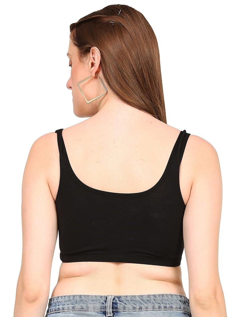 Mysha Cotton Full Coverage Non Padded Wire Free Air Sports Bra for Women (Pack of 2) - Image 2
