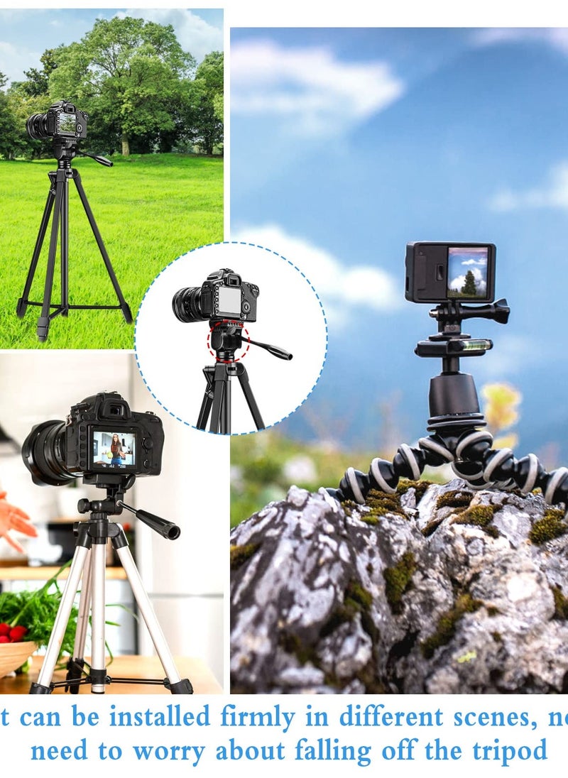 Excefore - Aluminium Tripod Mount Adapter for GoPro - Securely Attach Your Action Camera with this 1/4 Screw Tripod Mount. Perfect for GoPro Session and Hero Models. (3 Pieces) - Image 1