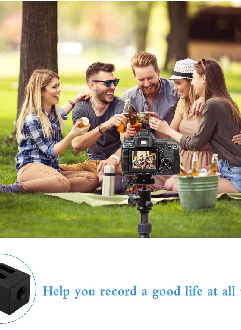 Excefore - Aluminium Tripod Mount Adapter for GoPro - Securely Attach Your Action Camera with this 1/4 Screw Tripod Mount. Perfect for GoPro Session and Hero Models. (3 Pieces) - Image 1