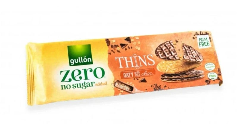 Gullon Zero No Added Sugar Oaty Thins With Milk Chocolates - 150g - Image 2
